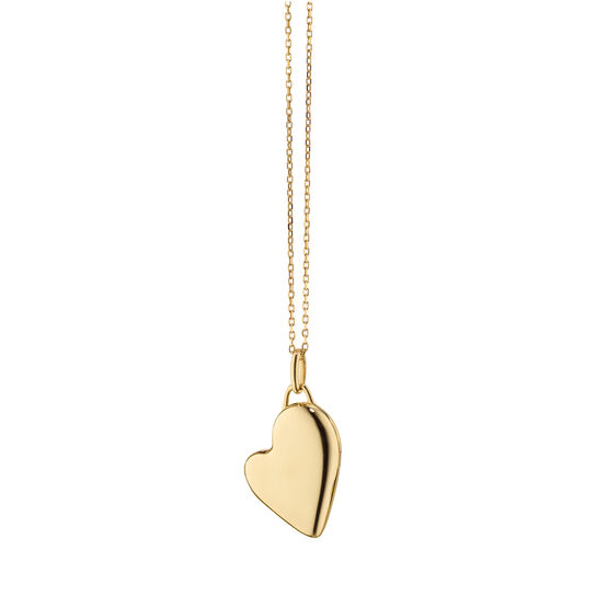 Monica Rich Kosann Petite Slim Lockets Yellow Gold Heart Pendant image number 0